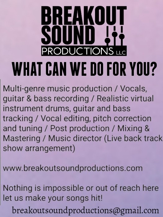 Breakout Sound Productions services 